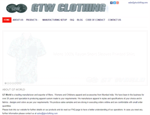 Tablet Screenshot of gtwclothing.com